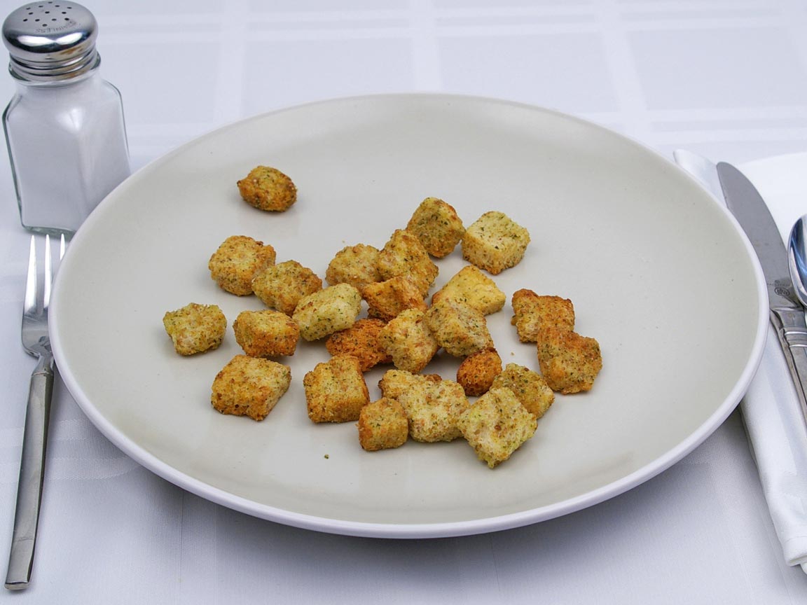 Calories in 1 cup(s) of Croutons - Seasoned