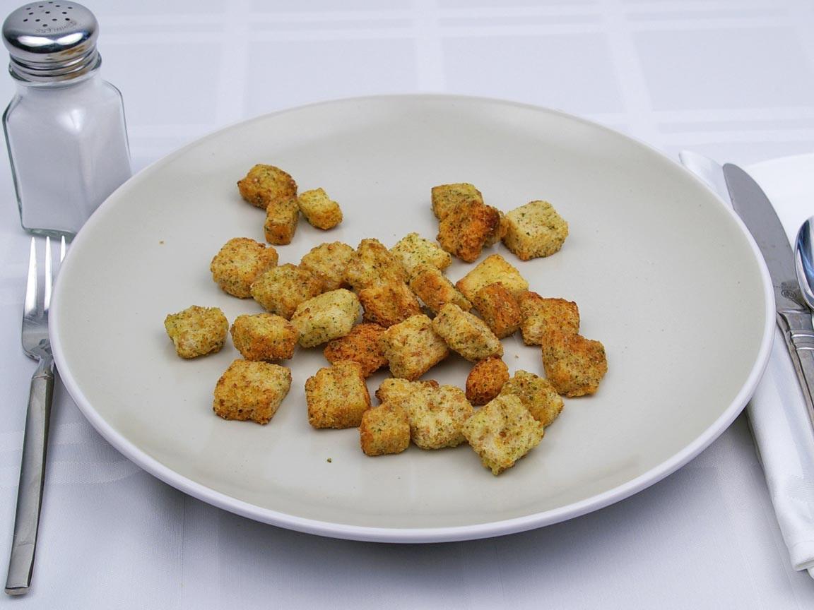 Calories in 1.17 cup(s) of Croutons - Seasoned
