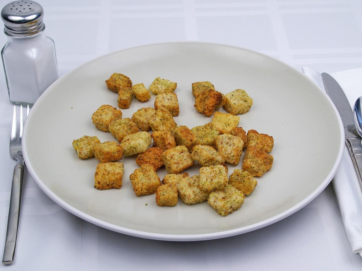 Calories in 1.33 cup(s) of Croutons - Seasoned