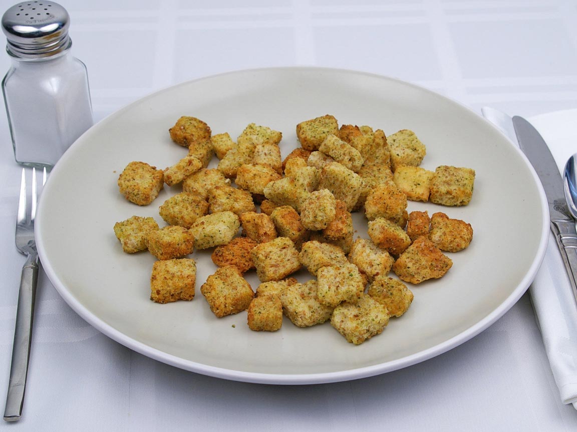 Calories in 2.17 cup(s) of Croutons - Seasoned