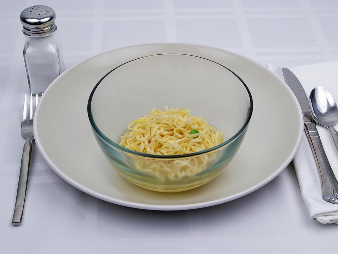Calories in 0.8 serving(s) of Cup Noodles - Chicken Flavor