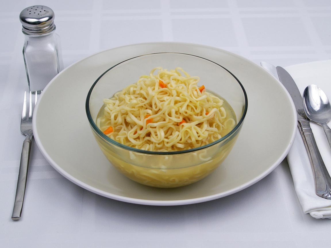 Calories in 2.8 serving(s) of Cup Noodles - Chicken Flavor