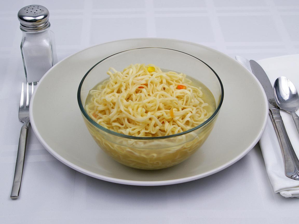 Calories in 3.2 serving(s) of Cup Noodles - Chicken Flavor