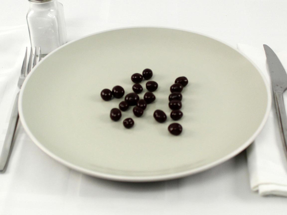 Calories in 20 grams of Dark Chocolate Espresso Beans