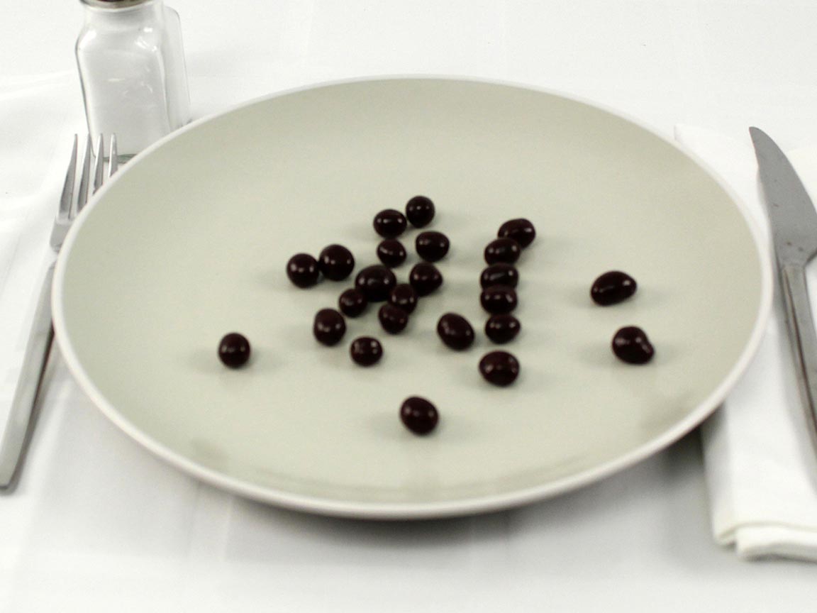 Calories in 24 grams of Dark Chocolate Espresso Beans