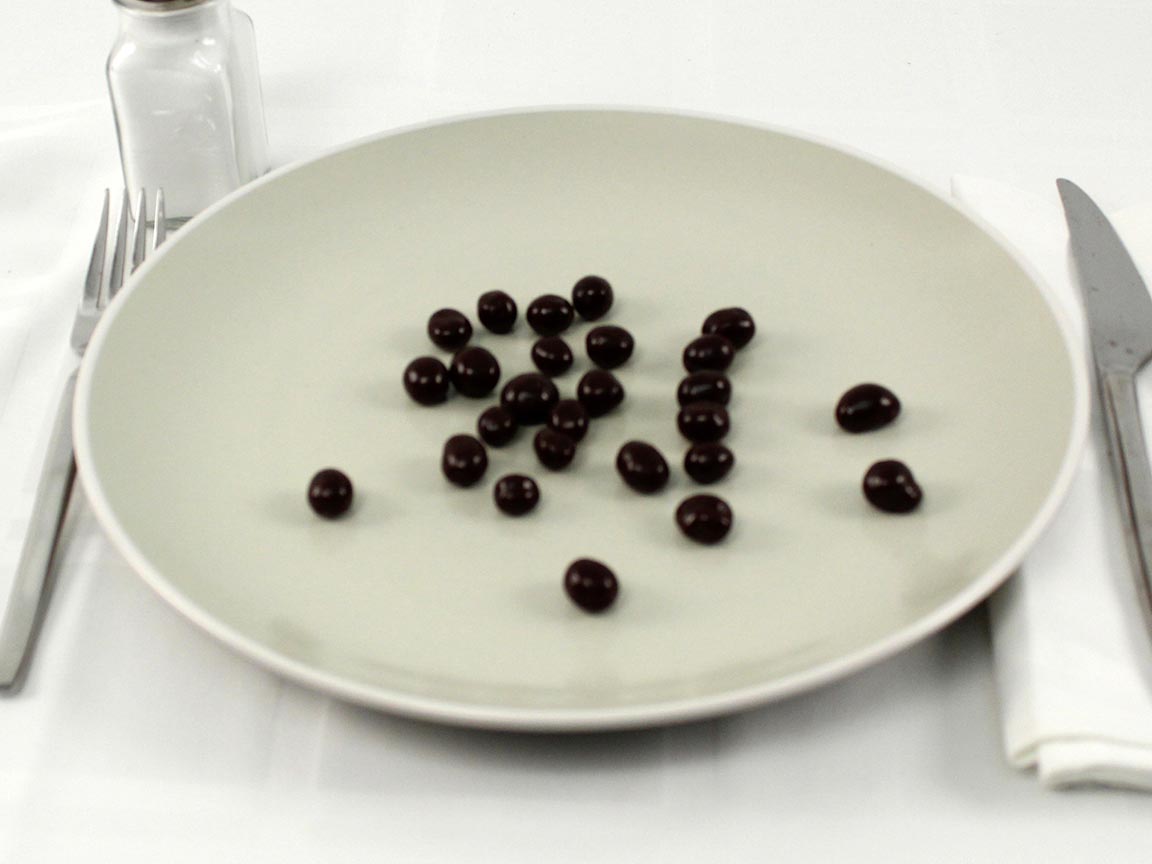 Calories in 26 grams of Dark Chocolate Espresso Beans