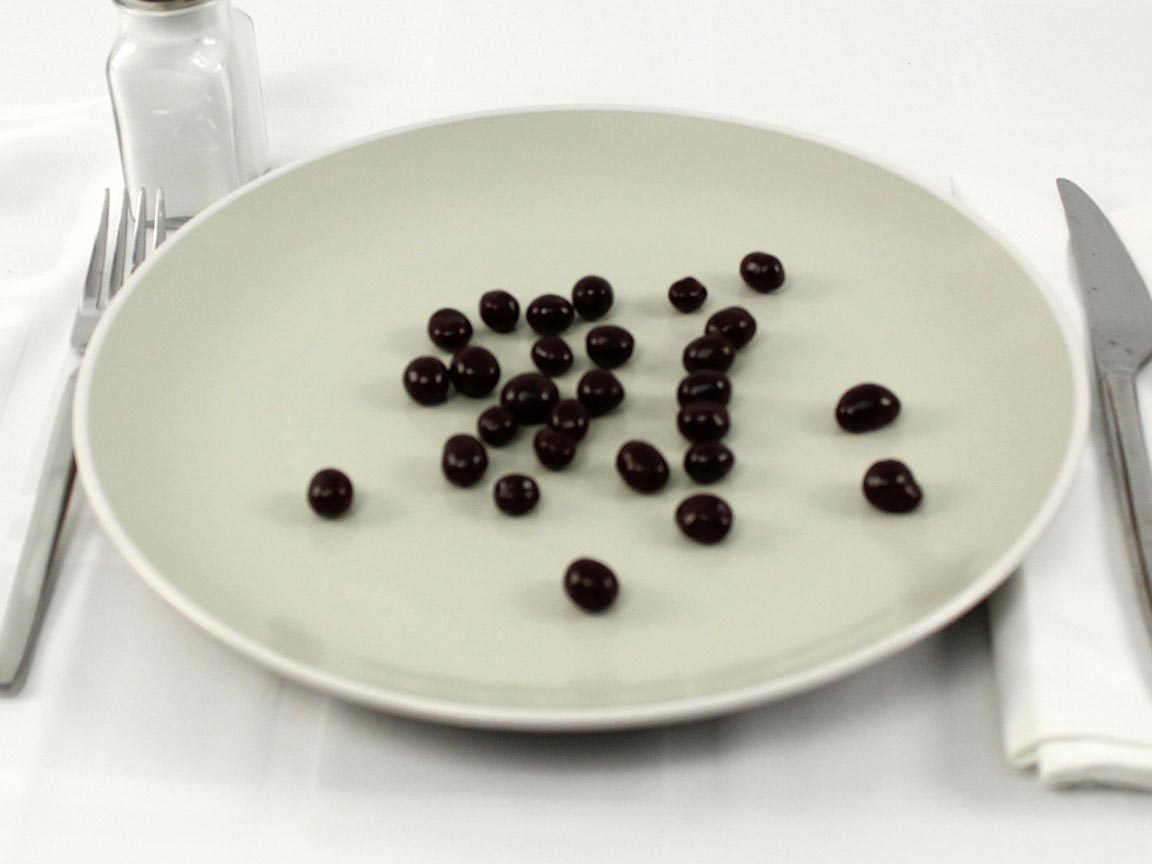 Calories in 28 grams of Dark Chocolate Espresso Beans