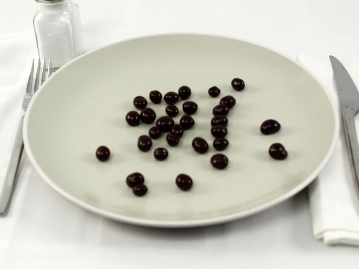 Calories in 30 grams of Dark Chocolate Espresso Beans