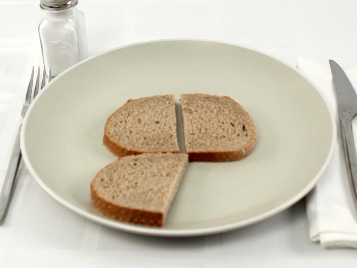 Calories in 1.5 slice(s) of Dark Rye Bread