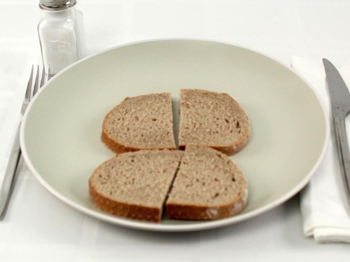 Calories in 2 slice(s) of Dark Rye Bread