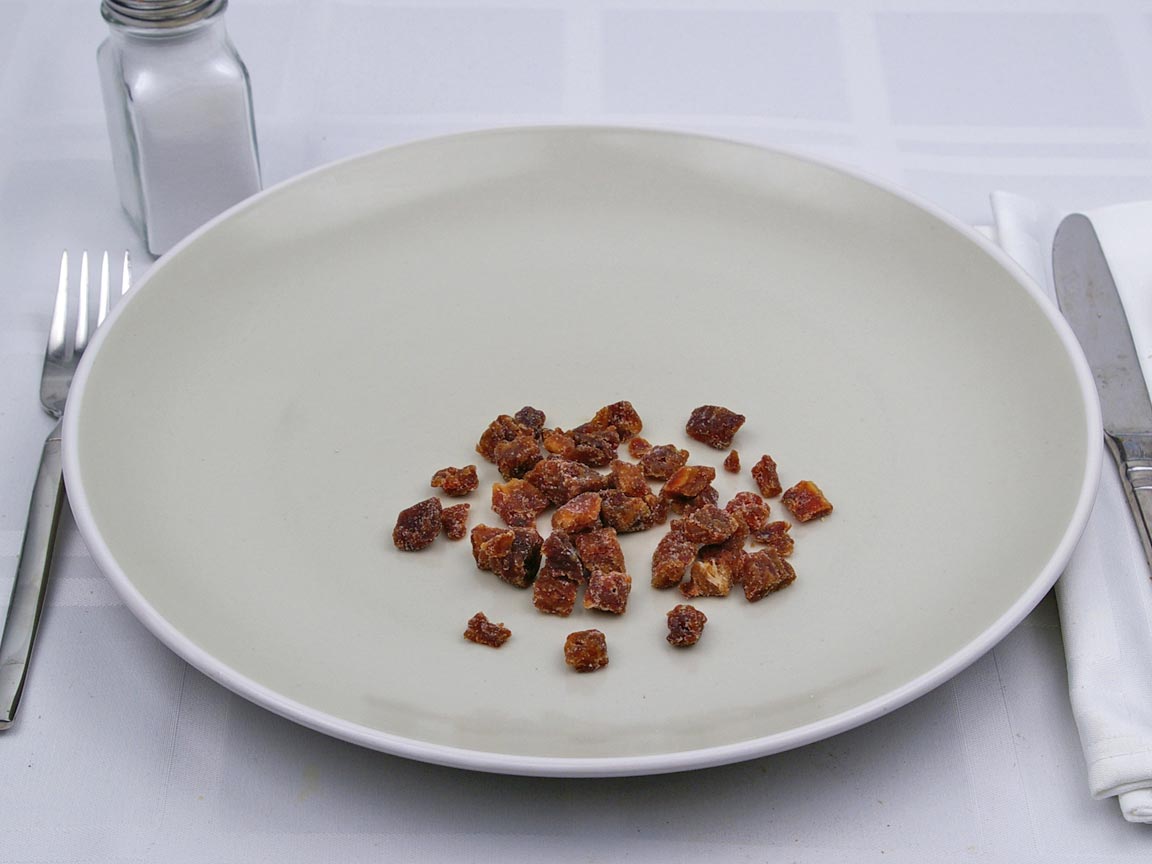 Calories in 0.25 cup of Dates - Dried - Chopped