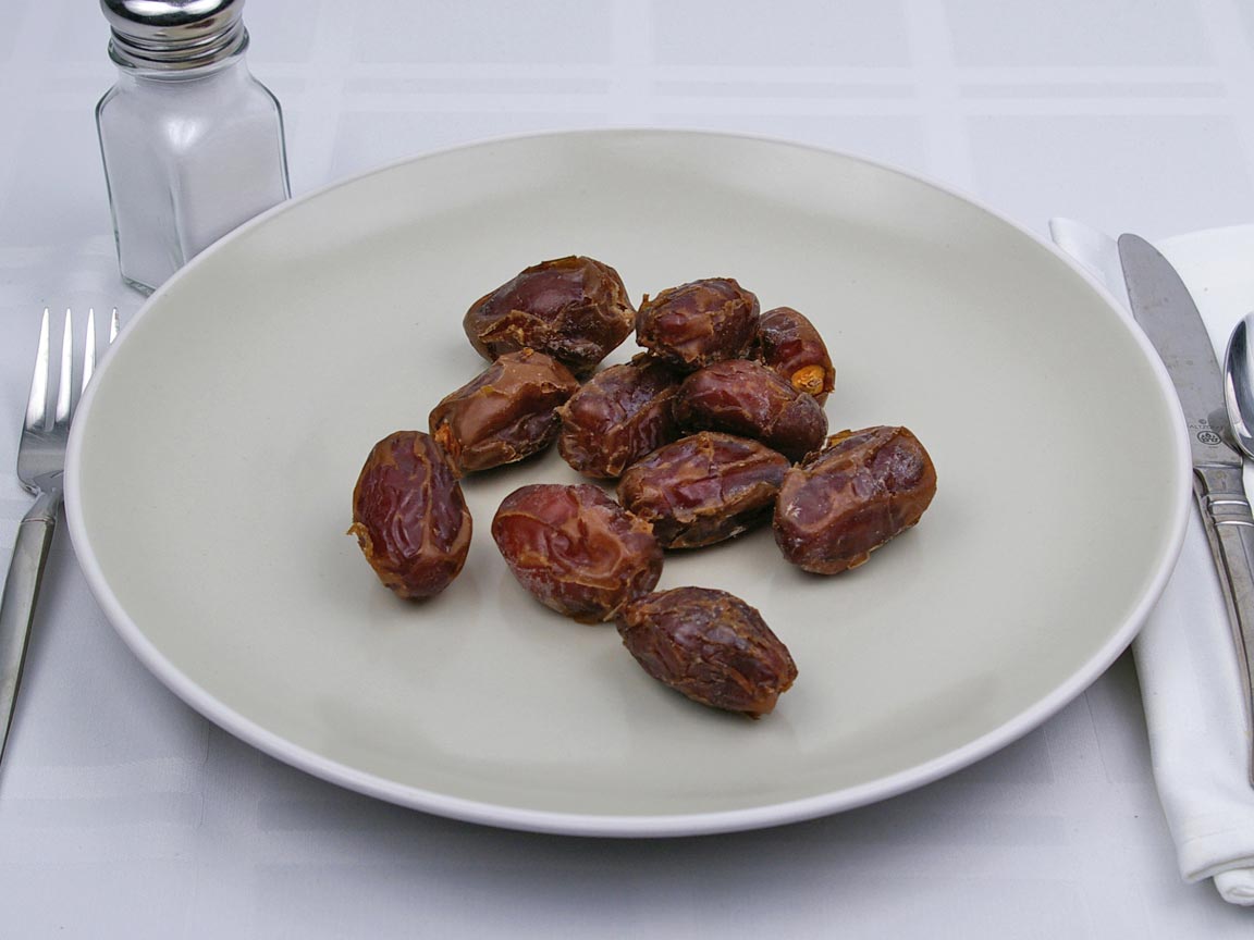 Calories in 11 date(s) of Medjool - Dates