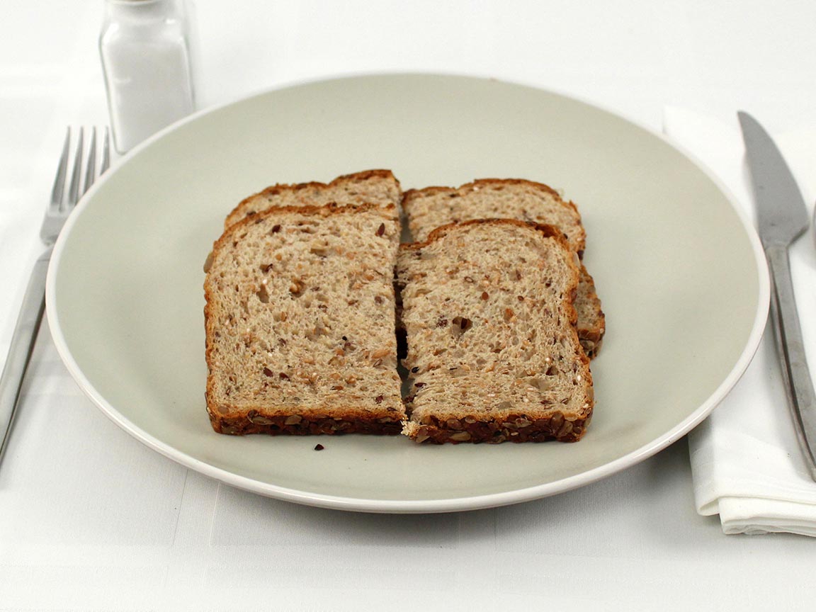 Calories in 2 slice(s) of Dave's Killer Good Seed Bread