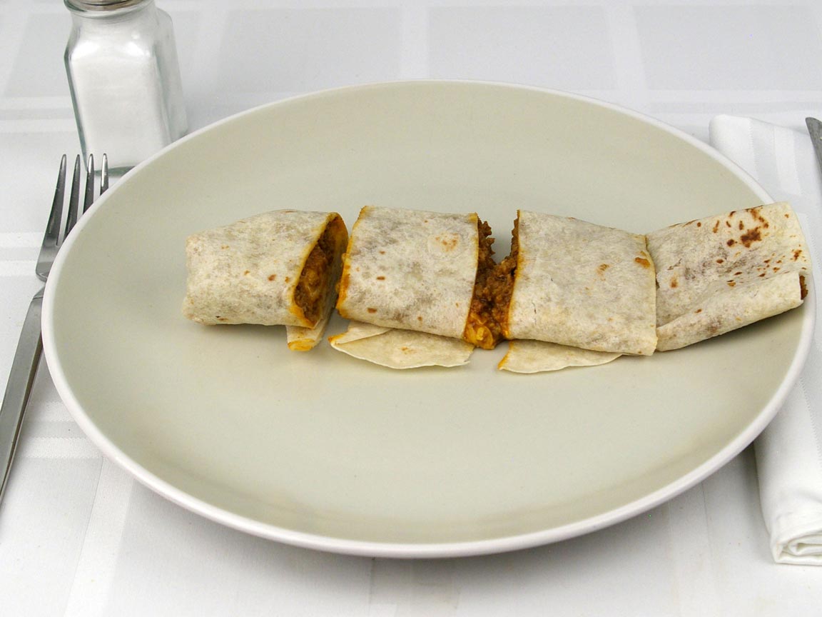 Calories in 1 burrito(s) of Del Taco - Del Beef Burrito with cheese