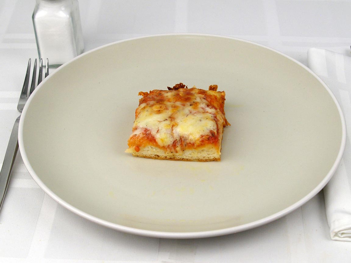 Calories in 1 piece(s) of Detroit Style Cheese Pizza