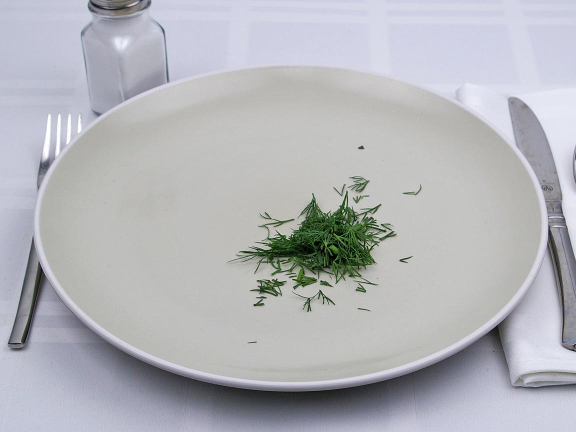 Calories in 3 tsp of Dill