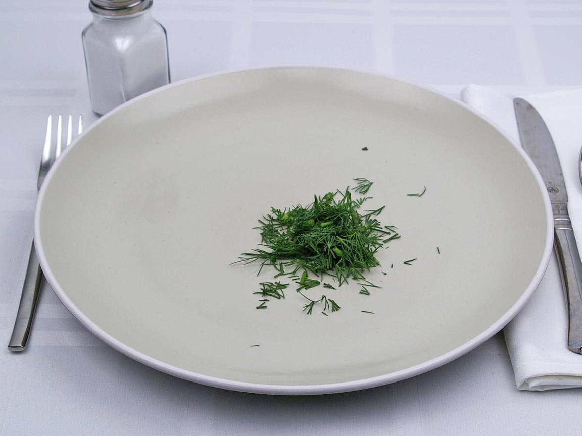Calories in 4 tsp of Dill