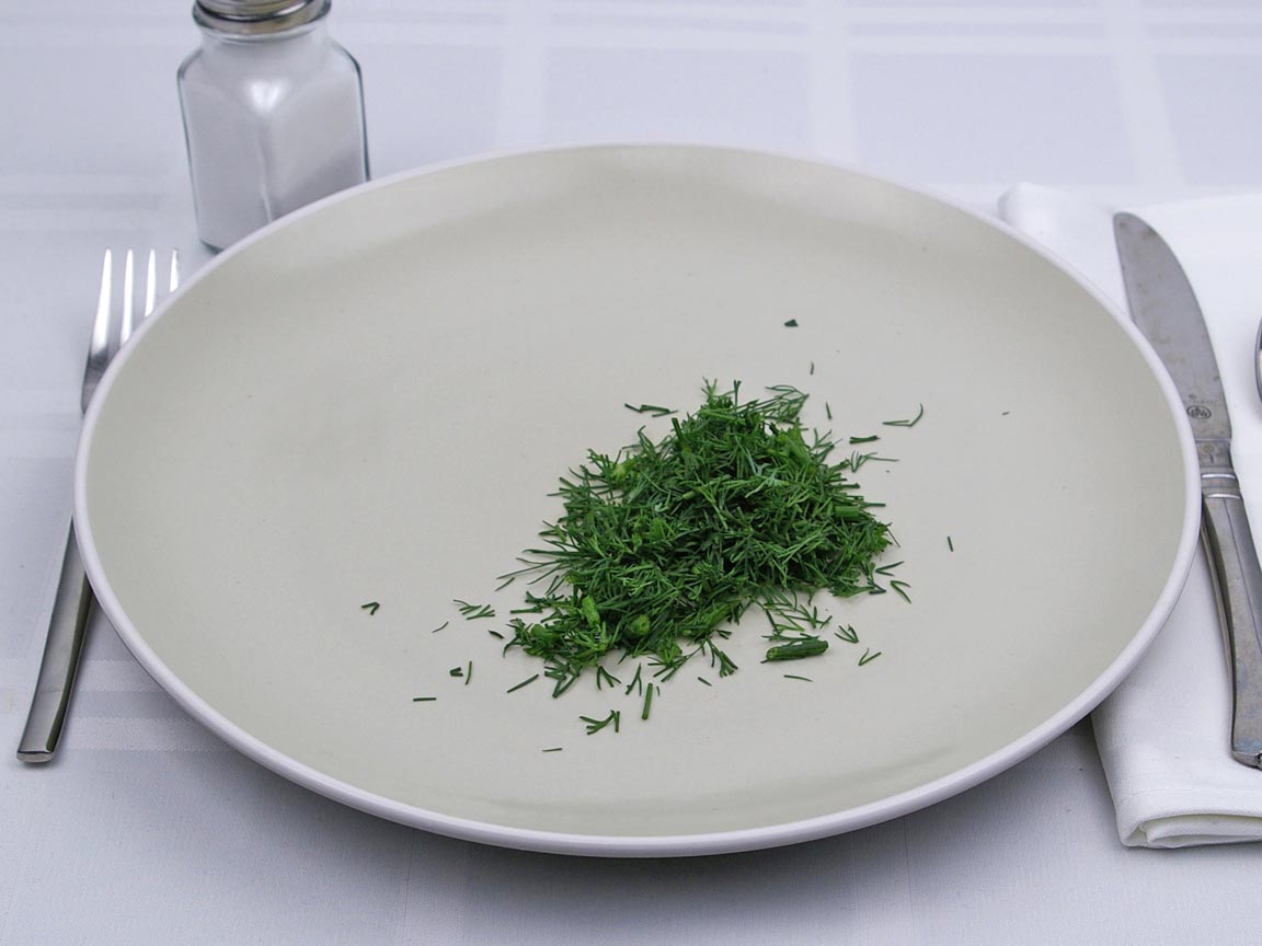 Calories in 8 tsp of Dill
