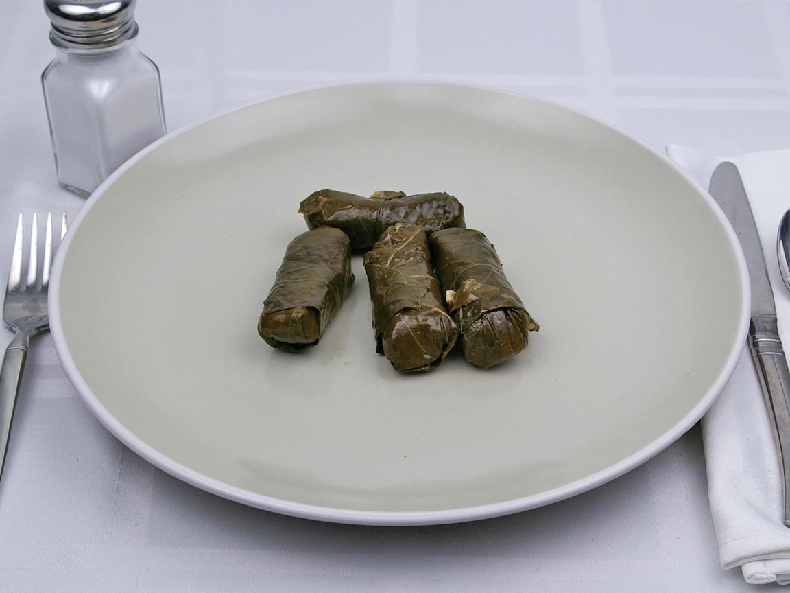 Calories in 4 piece(s) of Dolmas - Rice