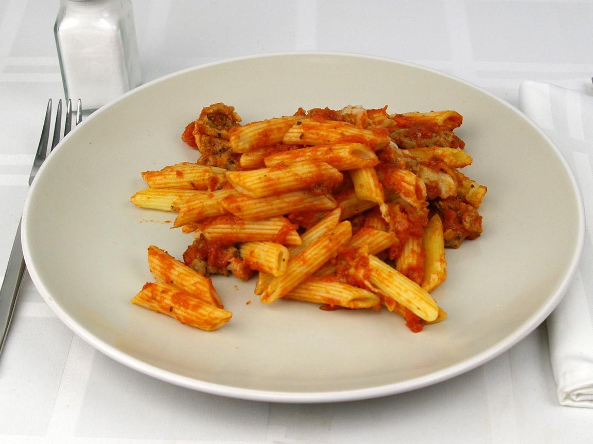 Calories in 1.75 cup(s) of Domino's Italian Sausage Marinara Pasta