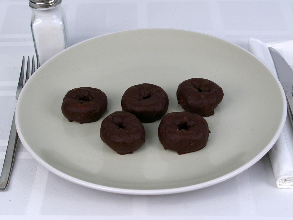 Calories in 5 ea(s) of Chocolate Frosted Donettes