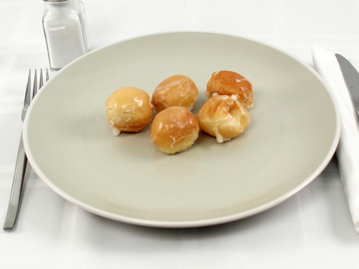 Calories in 5 piece(s) of Glazed Donut Holes