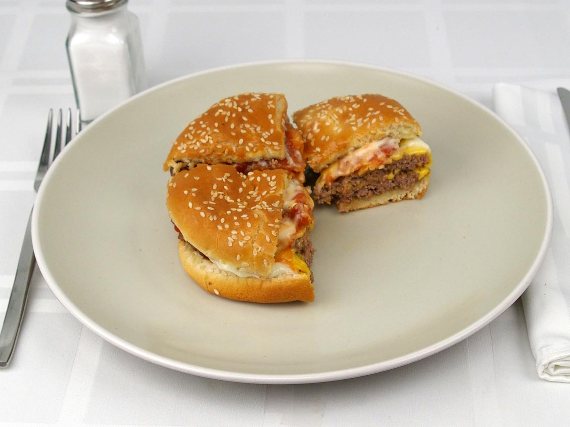 Calories in 0.75 burger(s) of Burger King Bacon King