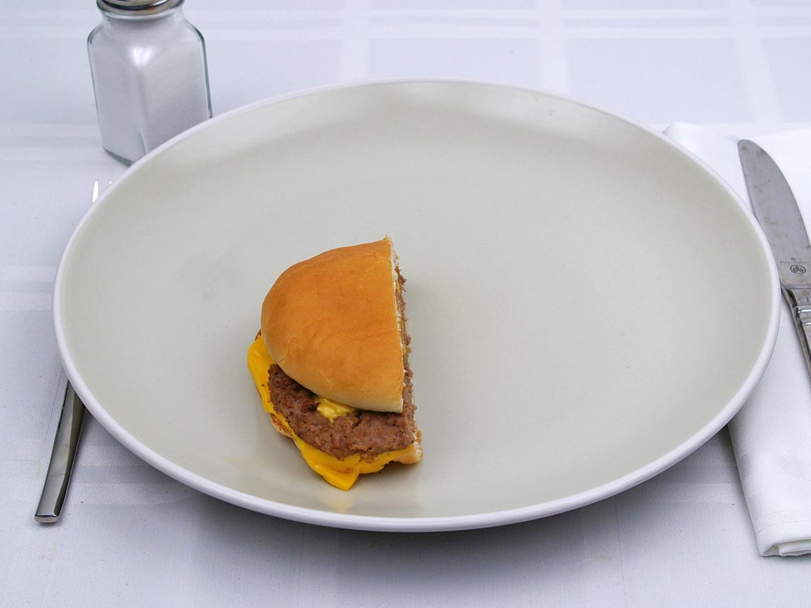 Calories in 0.5 burger(s) of McDonald's - Double Cheeseburger
