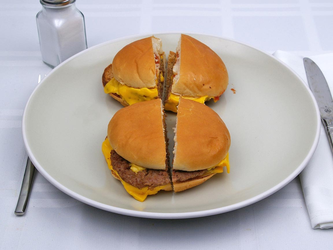 Calories in 2 burger(s) of McDonald's - Double Cheeseburger