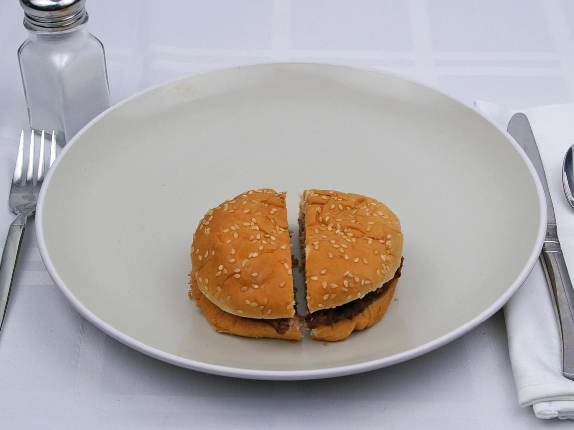 Calories in 1 burger(s) of Burger King - Double Hamburger