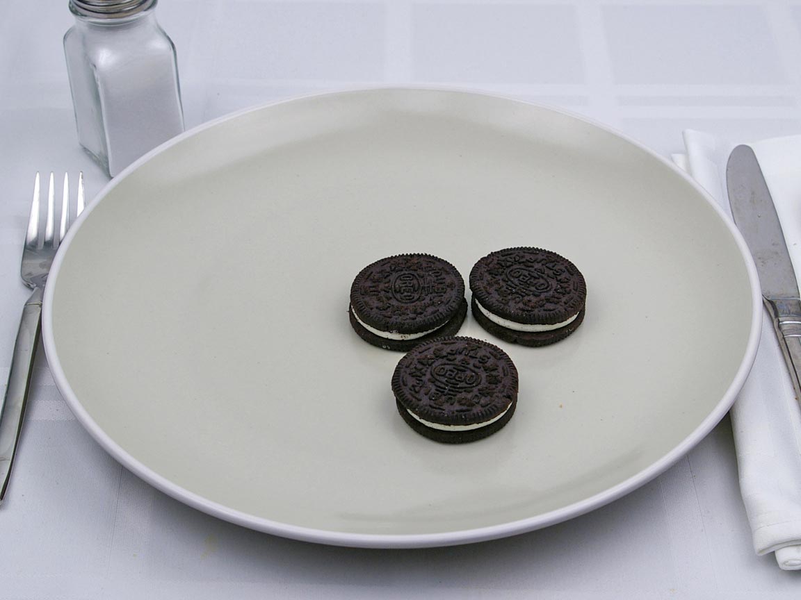 Calories in 3 cookie(s) of Oreo Cookie - Double Stuf