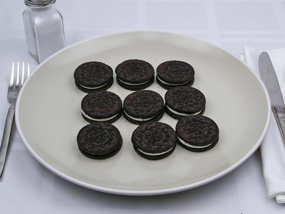 Calories in 9 cookie(s) of Oreo Cookie - Double Stuf