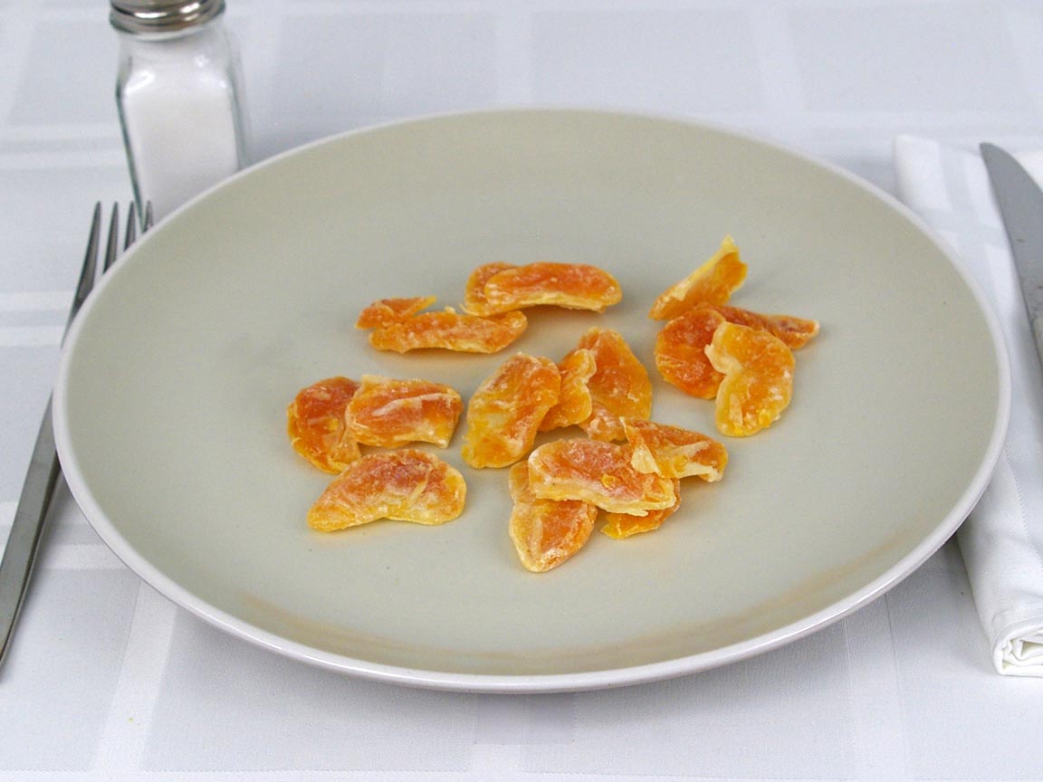 Calories in 5 ea(s) of Mandarin Orange - Dried