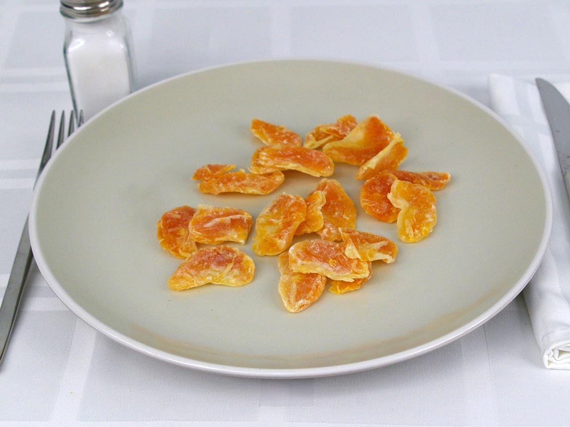 Calories in 6 ea(s) of Mandarin Orange - Dried