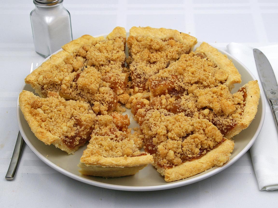 Calories in 8 piece(s) of Dutch Apple Pie