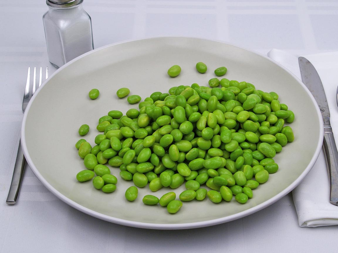 Calories in 1.75 cup of Edamame - Frozen