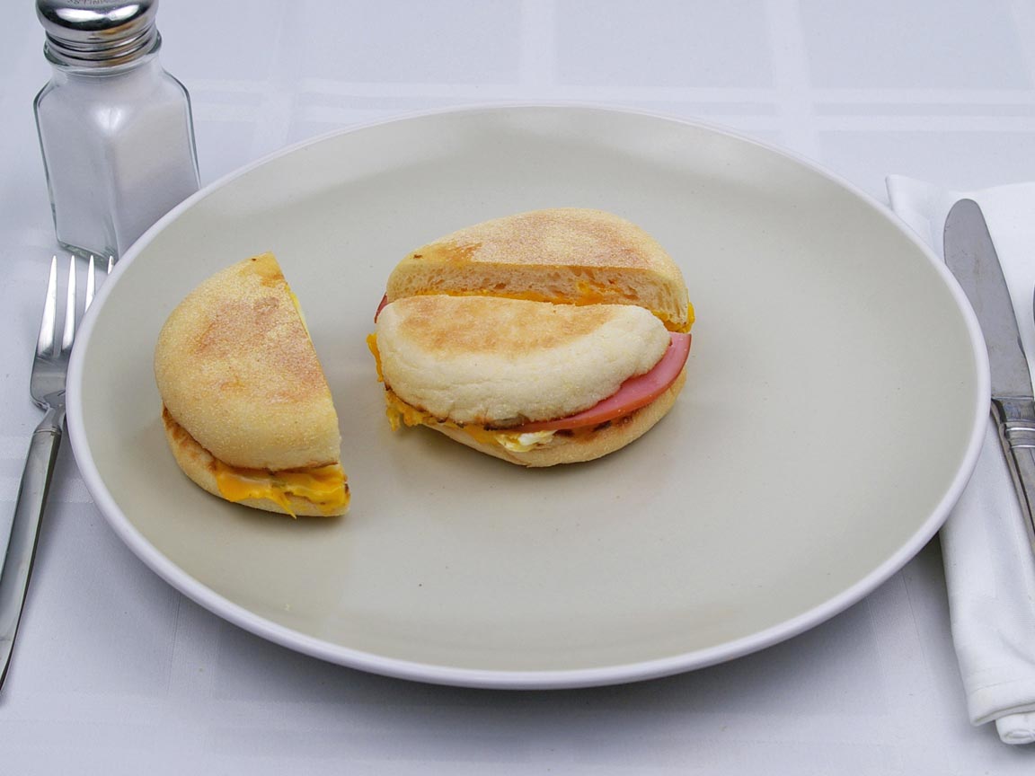 Calories in 1.5 mcmuffin(s) of McDonald's - Egg McMuffin