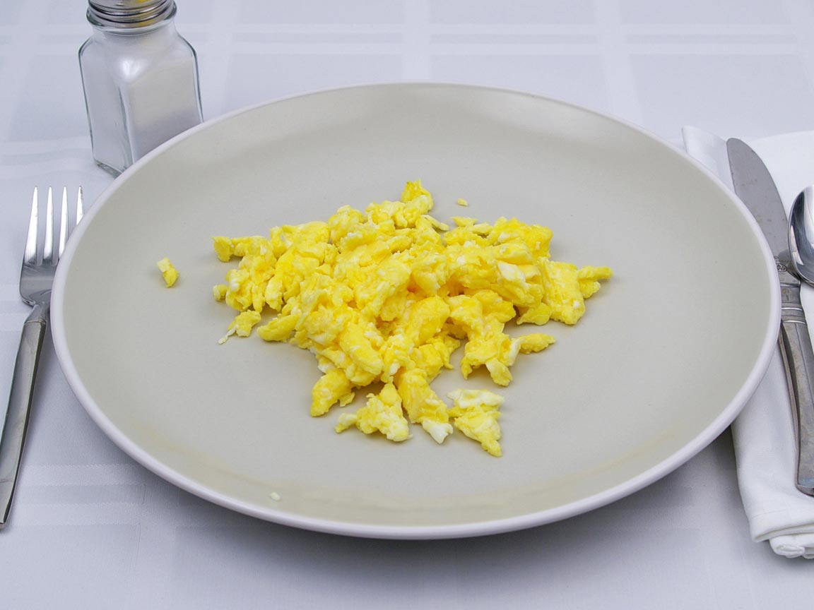 Calories in 2.5 large egg(s) of Scrambled Egg - Cooking Spray