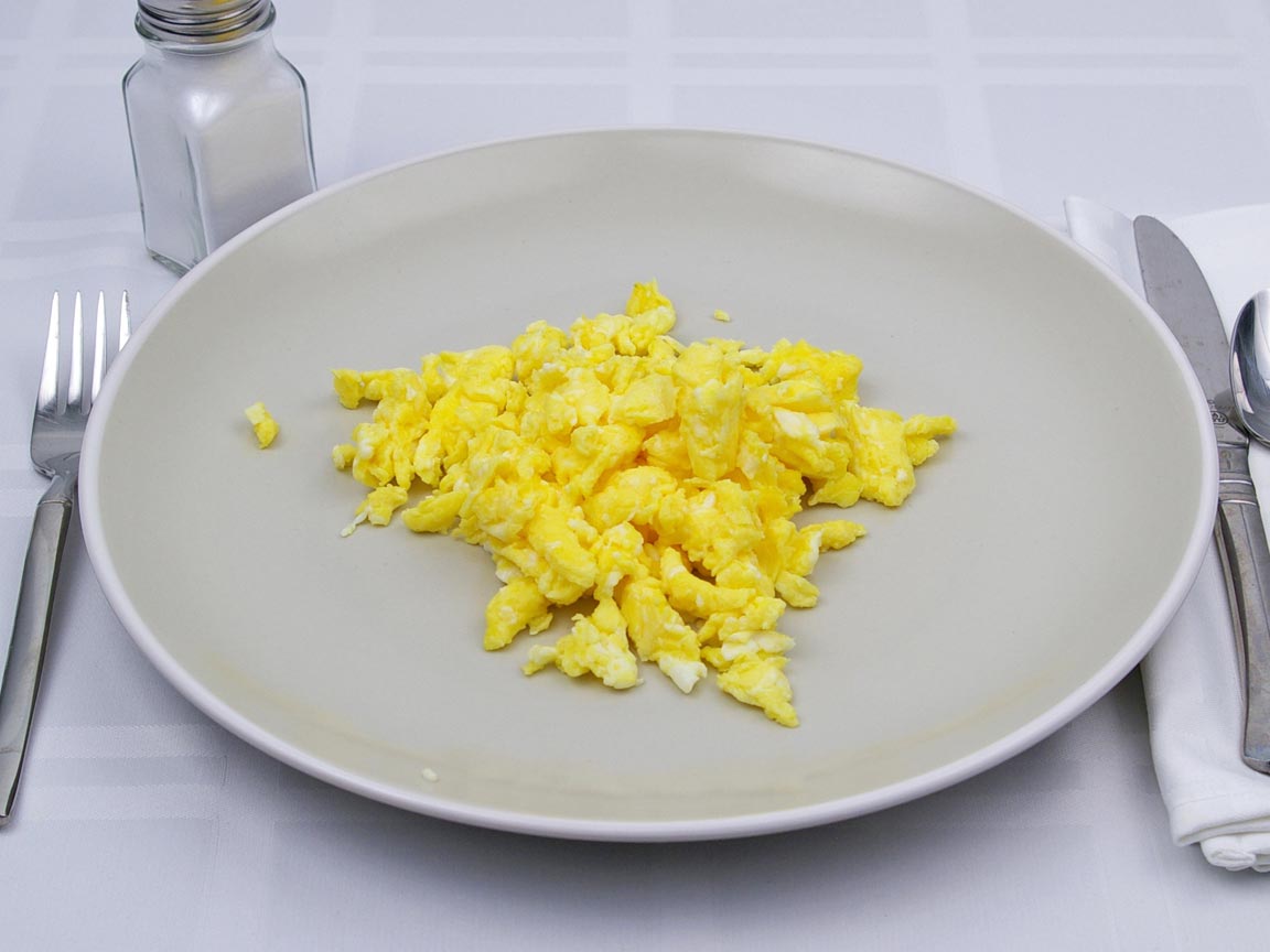 Calories in 3 large egg(s) of Scrambled Egg - Cooking Spray