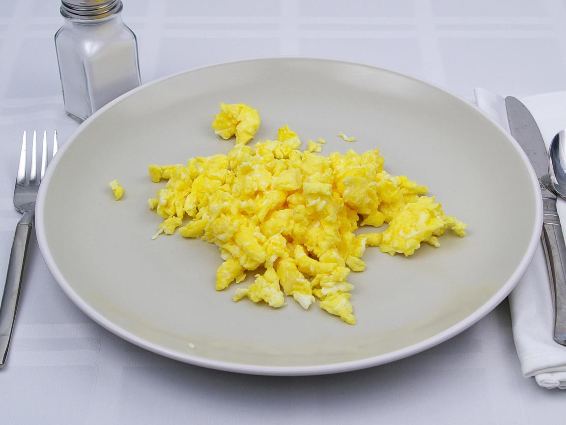 Calories in 3.5 large egg(s) of Scrambled Egg - Cooking Spray