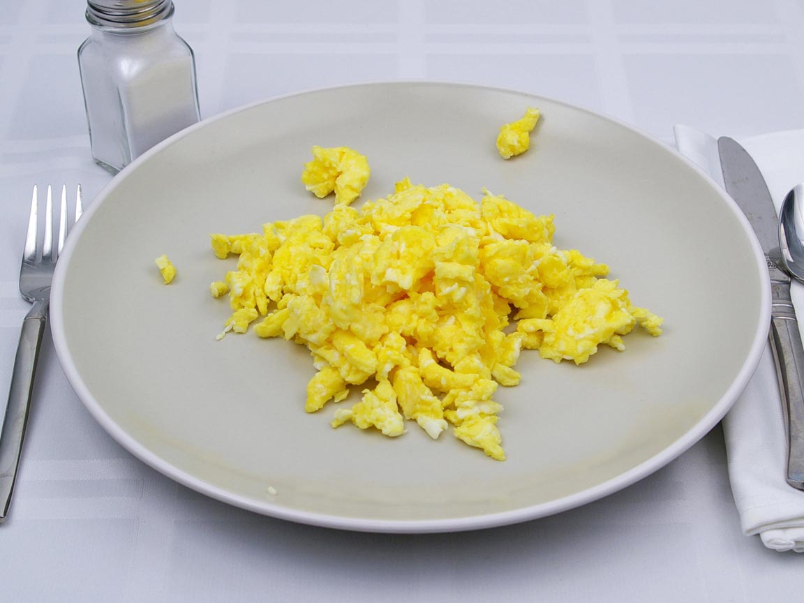 Calories in 4 large egg(s) of Scrambled Egg - Cooking Spray