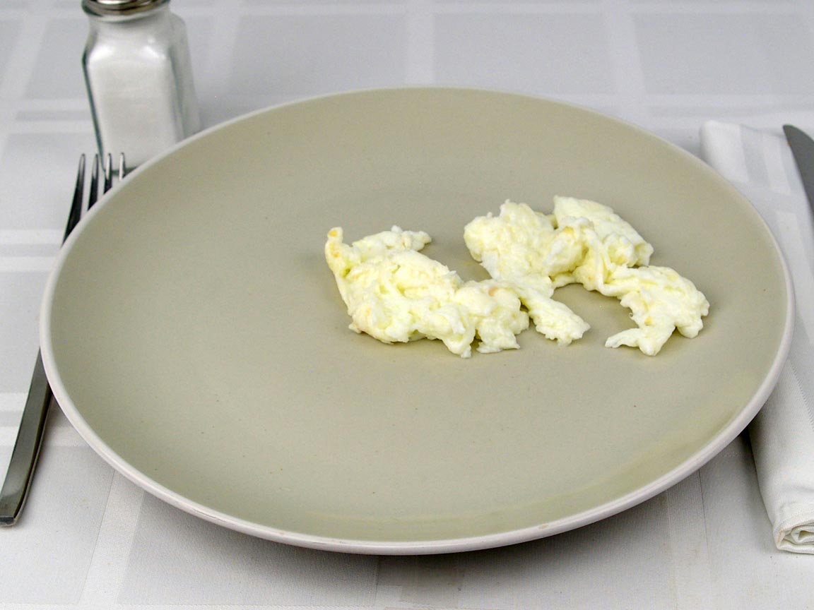 Calories in 2 large egg(s) of Egg Whites - Cooked No Fat Added