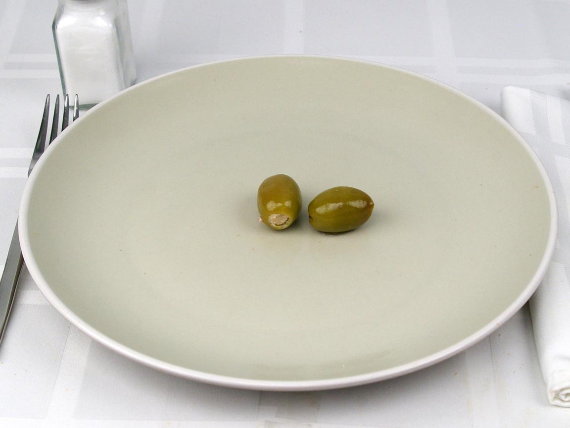 Calories in 2 olive(s) of Queen Olives - Feta stuffed in oil
