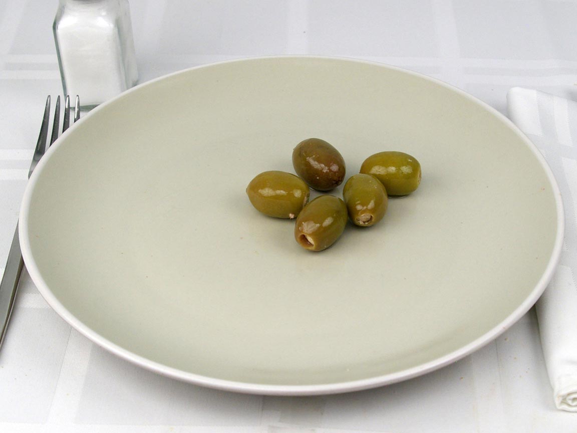 Calories in 5 olive(s) of Queen Olives - Feta stuffed in oil