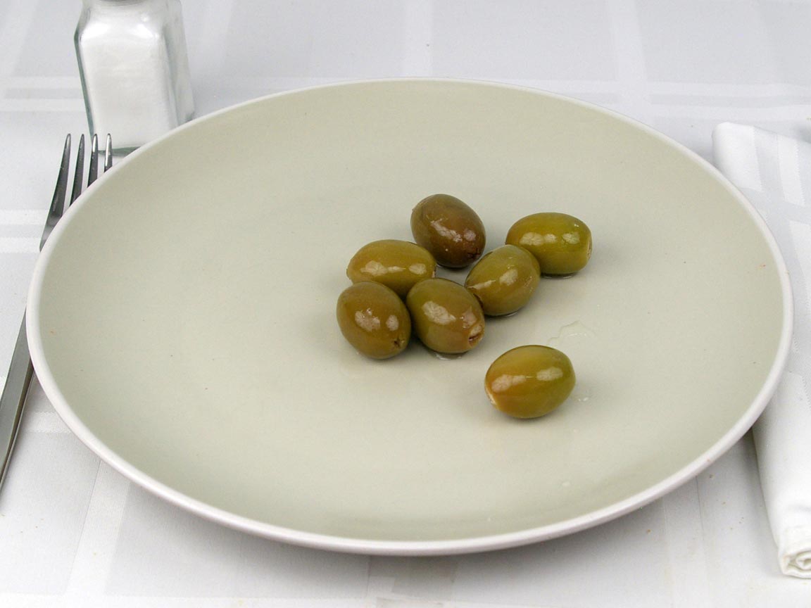 Calories in 7 olive(s) of Queen Olives - Feta stuffed in oil