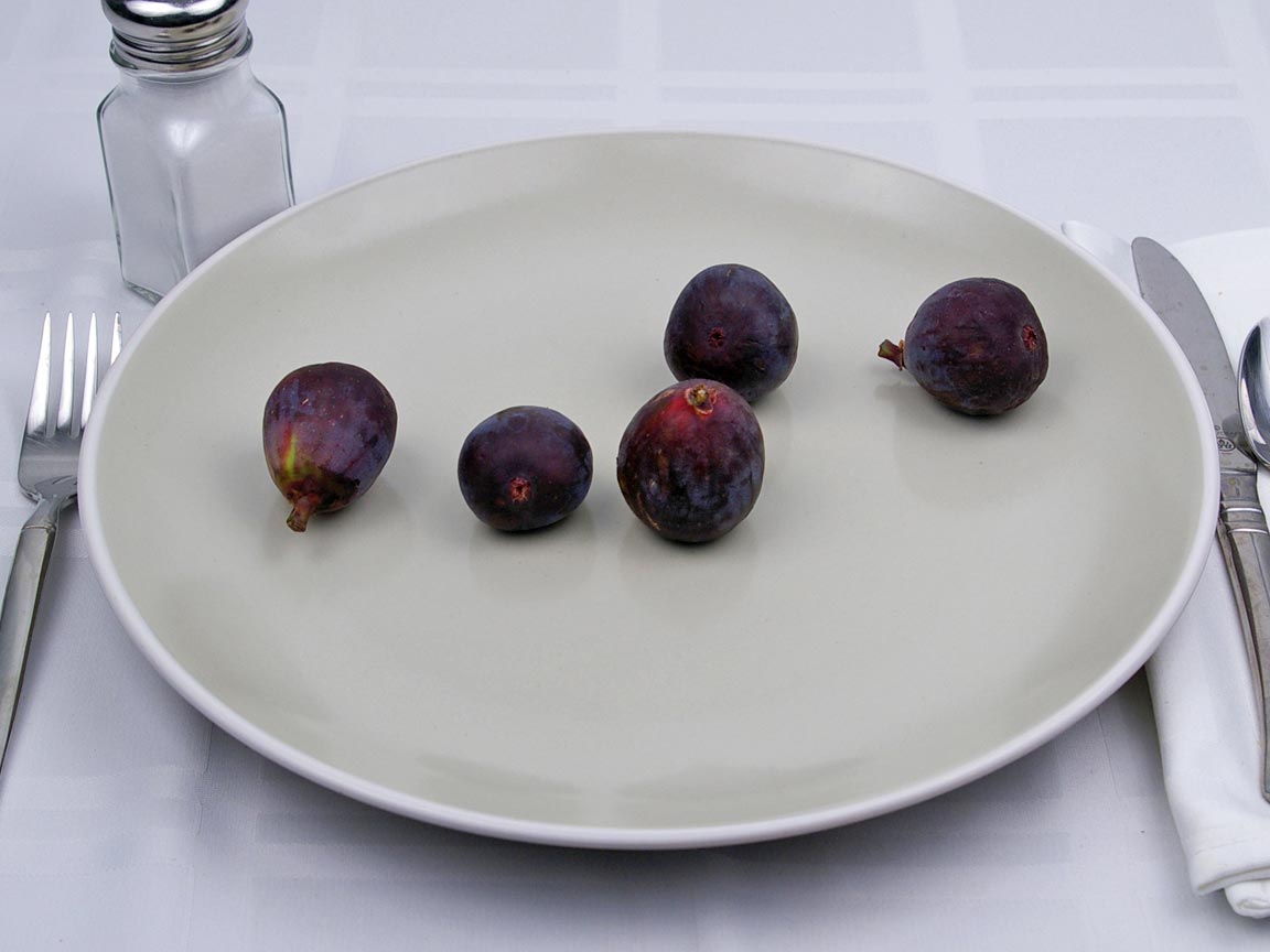 Calories in 5 fig(s) of Figs