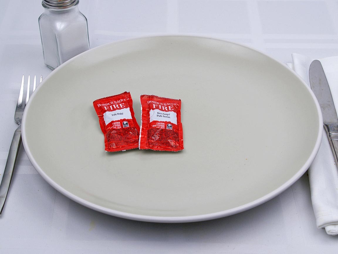 Calories in 2 packet(s) of Taco Bell - Fire Sauce