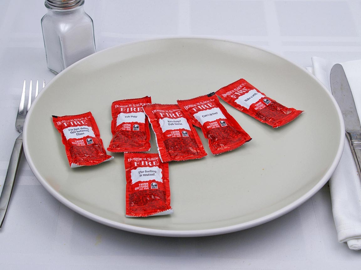 Calories in 6 packet(s) of Taco Bell - Fire Sauce