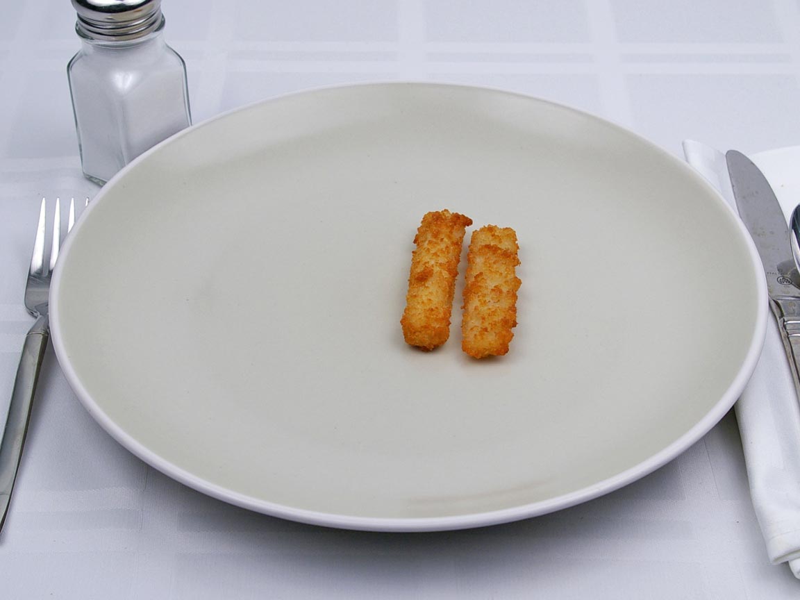 Calories in 2 stick(s) of Fish Sticks - Frozen
