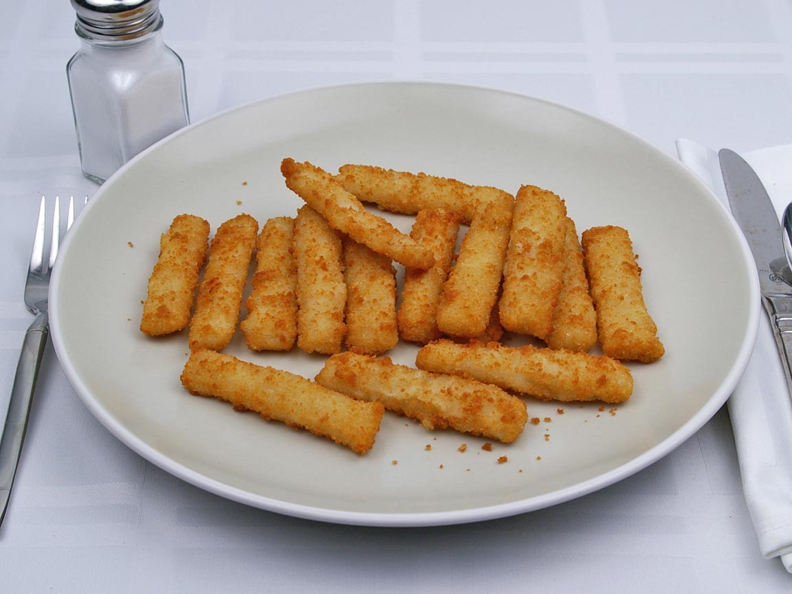 Calories in 16 stick(s) of Fish Sticks - Frozen
